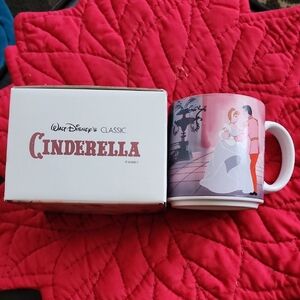 Disney Cinderella Mug with Red and White Design